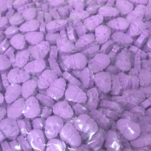 Lila Dödskallar 300mg MDMA Ecstasy tablett