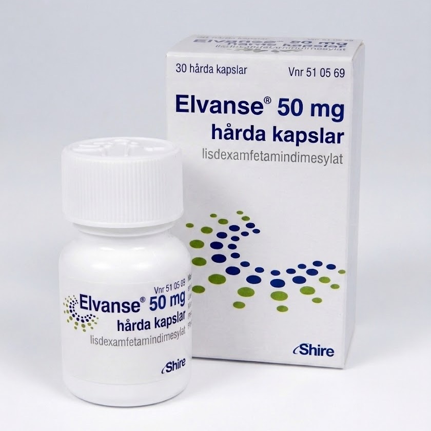 Elvanse 50mg (Lisdexamfetamin – Svenskt Apotek)