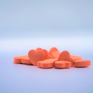Orange Hjärtan 270mg MDMA Ecstasy tablett